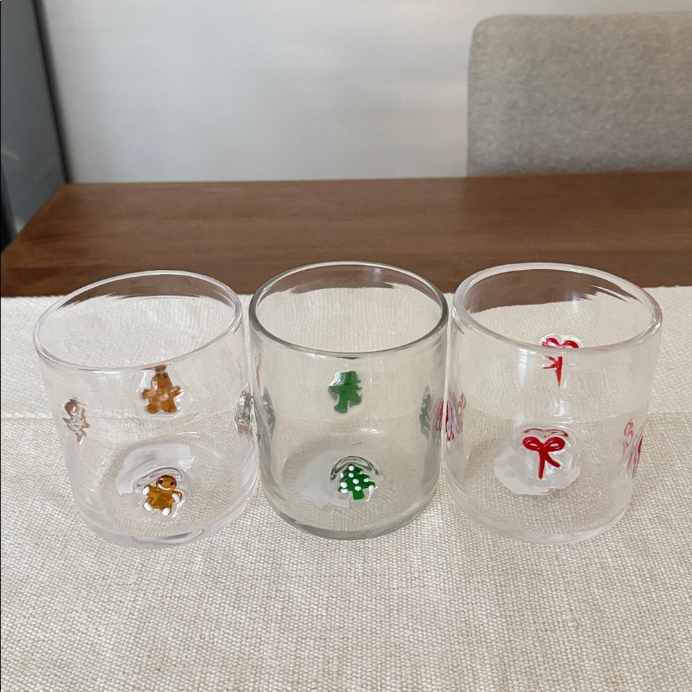 Christmas Icon Glass Cups